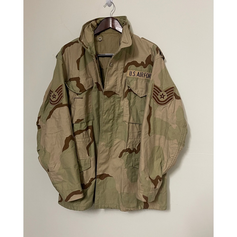 US Air Force M-65 Field Jacket Desert Camo Medium Long Isratex DLA100-91-C-0370